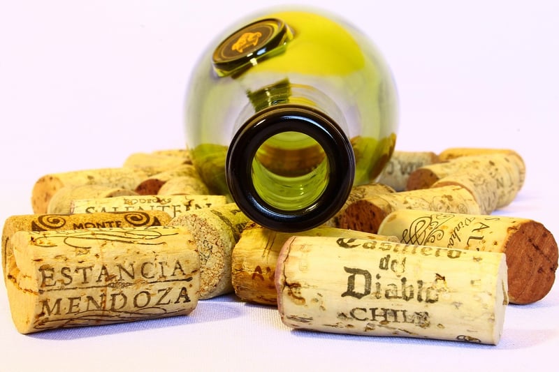 Upcycled wine cork keychains